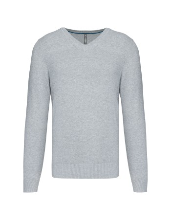 Men\\\'s premium V-neck jumper 2