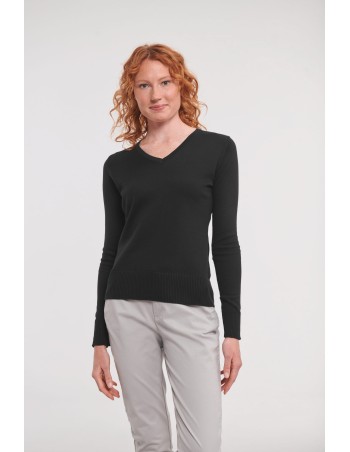 Jersey cuello de pico mujer