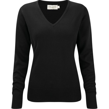 Jersey cuello de pico mujer