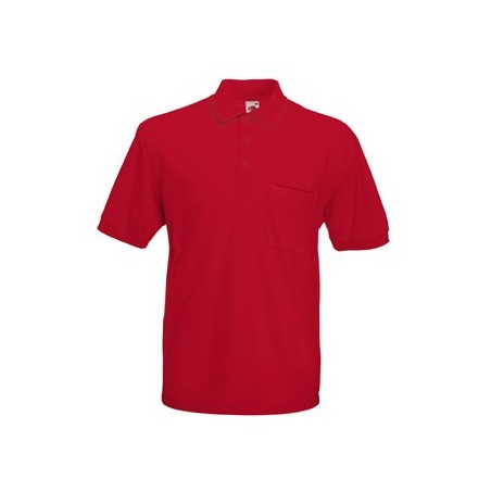 POLO DE MANGA CORTA CON BOLSILLO PIQUÉ