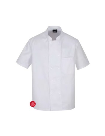 CHAQUETA COCINA MANGA CORTA CIERRE BOTONES