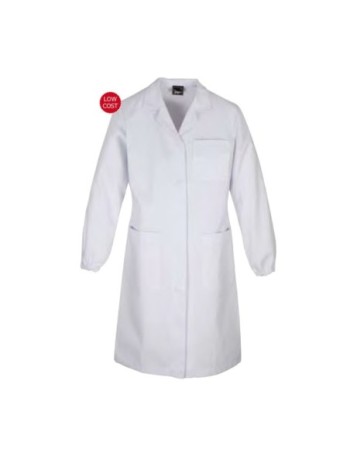 BATA BLANCA LABORATORIO SANITARIA PUÑO ELÁSTICO