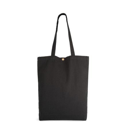 Bolsa shopper de algodón efecto lavado