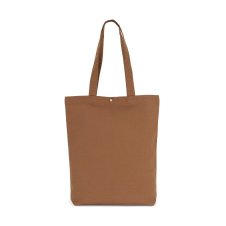 Bolsa shopper de algodón efecto lavado