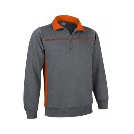 SUDADERA BICOLOR MEDIA CREMALLERA