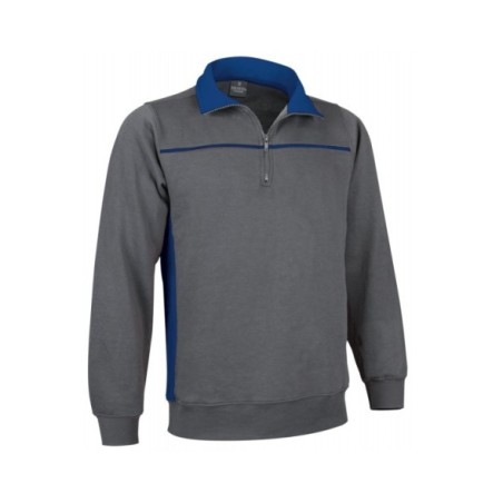 SUDADERA BICOLOR MEDIA CREMALLERA