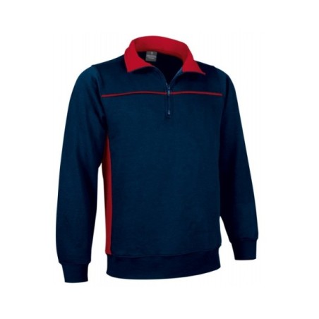 SUDADERA BICOLOR MEDIA CREMALLERA