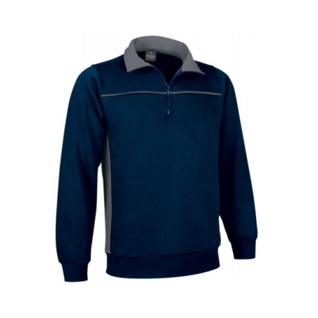 SUDADERA BICOLOR MEDIA CREMALLERA