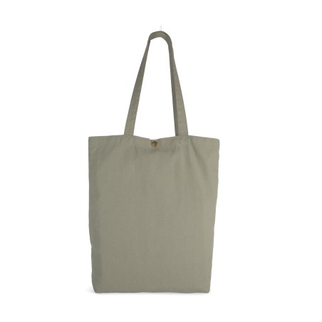 Bolsa shopper de algodón efecto lavado
