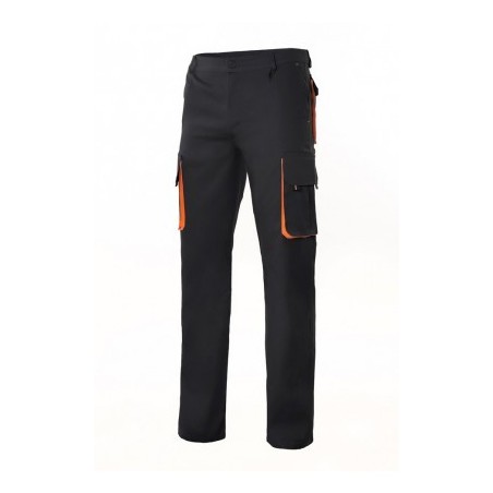 PANTALÓN LABORAL BICOLOR MULTIBOLSILLOS RIBETES