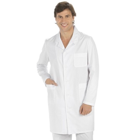BATA LABORATORIO BLANCA UNISEX DE MANGA LARGA 