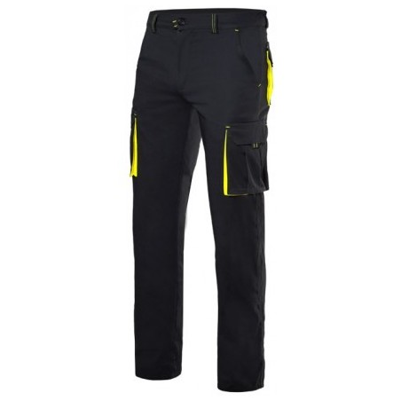 PANTALÓN DE TRABAJO MULTIBOLSILLOS BICOLOR STRETCH ELÁSTICO