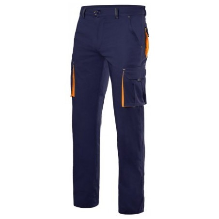 PANTALÓN DE TRABAJO MULTIBOLSILLOS BICOLOR STRETCH ELÁSTICO