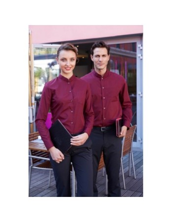 CAMISA CUELLO MAO MANGA LARGA MUJER - HOSTELERÍA  2