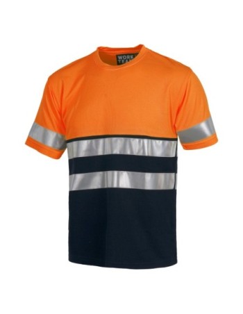 CAMISETA REFLECTANTE BICOLOR MANGA CORTA 2