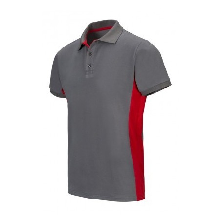 POLO DE TRABAJO COMBINADO CON CONTRASTES