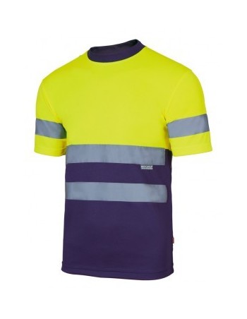 CAMISETA DE TRABAJO REFLECTANTE M/C BICOLOR