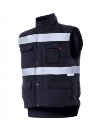 CHALECO CINTAS REFLECTANTES ACOLCHADO MULTIBOLSILLOS 2