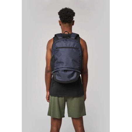 Backpack with ball compartment