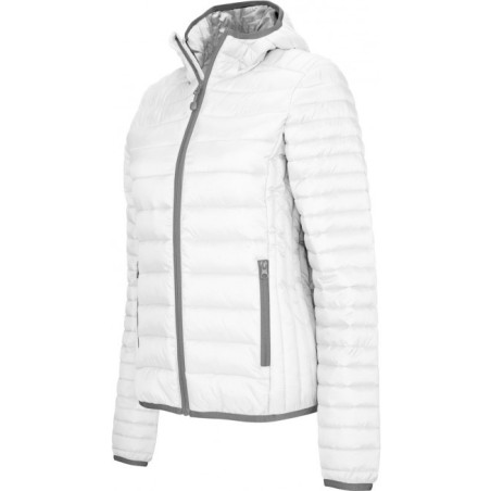 CHAQUETA ACOLCHADA LIGERA CON CAPUCHA MUJER