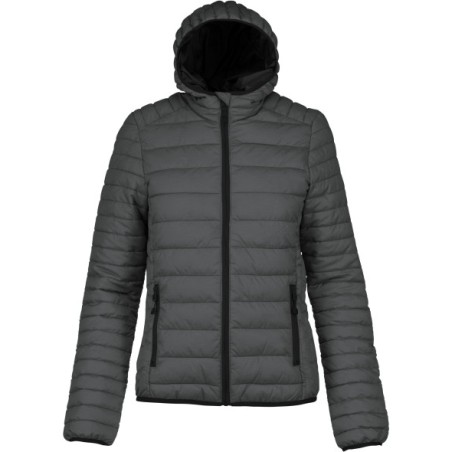 CHAQUETA ACOLCHADA LIGERA CON CAPUCHA MUJER
