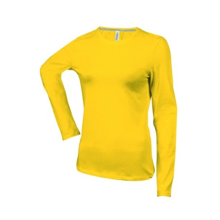 CAMISETA MUJER MANGA LARGA AJUSTADA