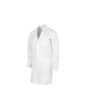 BATA DE LABORATORIO 100% ALGODÓN CON PUÑO DE GOMA