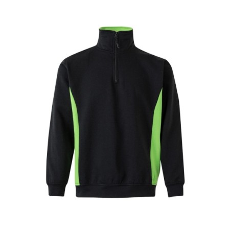 SUDADERA MEDIA CREMALLERA BICOLOR CONSTRASTES