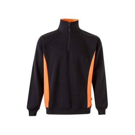 SUDADERA MEDIA CREMALLERA BICOLOR CONSTRASTES