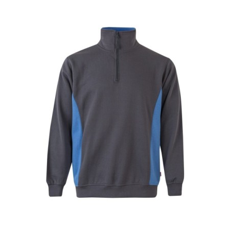 SUDADERA MEDIA CREMALLERA BICOLOR CONSTRASTES