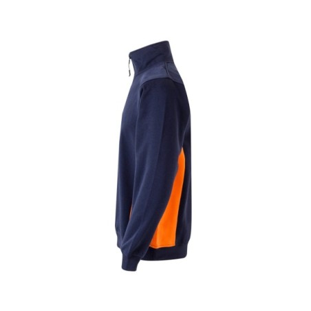 SUDADERA MEDIA CREMALLERA BICOLOR CONSTRASTES