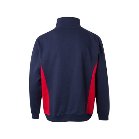 SUDADERA MEDIA CREMALLERA BICOLOR CONSTRASTES