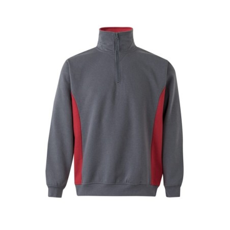 SUDADERA MEDIA CREMALLERA BICOLOR CONSTRASTES