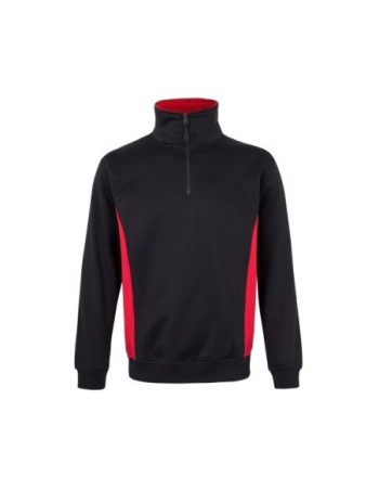 SUDADERA MEDIA CREMALLERA BICOLOR CONSTRASTES