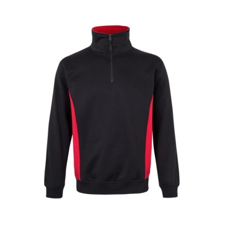 SUDADERA MEDIA CREMALLERA BICOLOR CONSTRASTES
