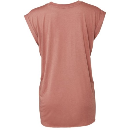 Camiseta Flowy manga vuelta mujer