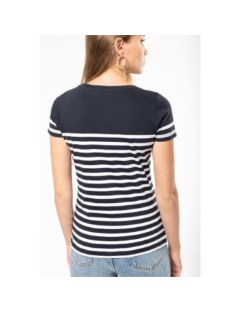 Camiseta marinera algodón orgánico mujer 2