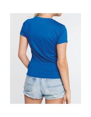 Camiseta con cuello redondo manga corta mujer 2