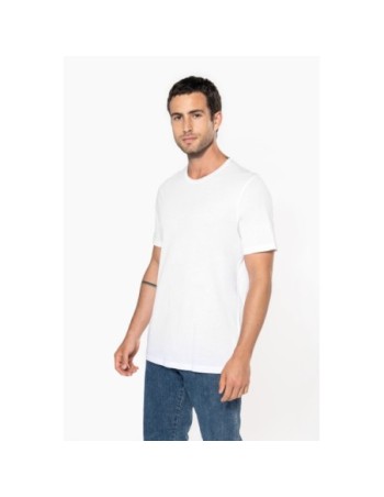 Camiseta orgánica con cuello sin costuras y manga corta...