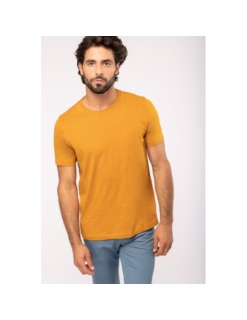 Camiseta Slub ecorresponsable cuello redondo y manga...
