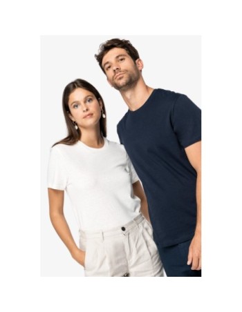 Camiseta unisex con lino y algodón orgánico