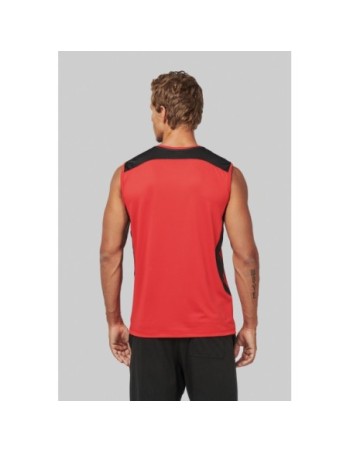 Camiseta de tirantes deportiva bicolor 2