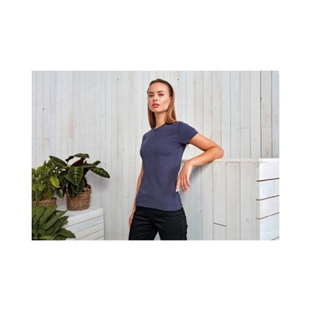 Camiseta ecorresponsable \"Comis\" - cuello con botones mujer