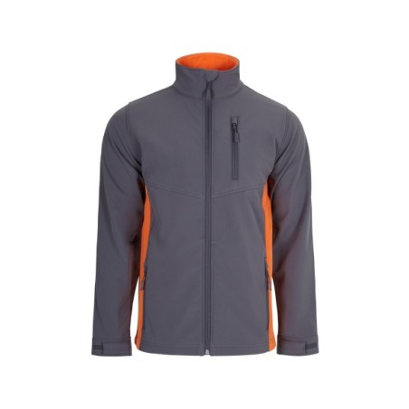 CHAQUETA CREMALLERA SOFTSHELL BICOLOR 