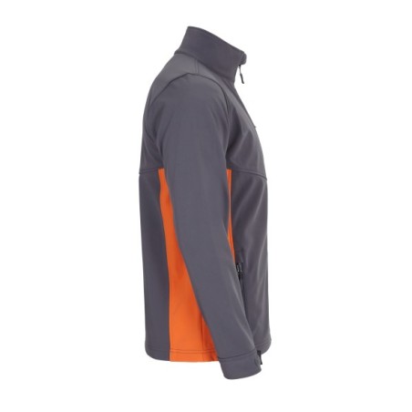 CHAQUETA CREMALLERA SOFTSHELL BICOLOR 