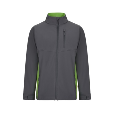 CHAQUETA CREMALLERA SOFTSHELL BICOLOR 