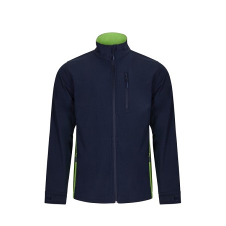 CHAQUETA CREMALLERA SOFTSHELL BICOLOR 