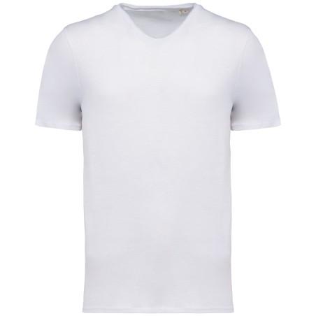 Camiseta ecorresponsable slub con bordes sin rematar hombre