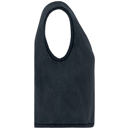 Camiseta crop ecorresponsable sin mangas mujer