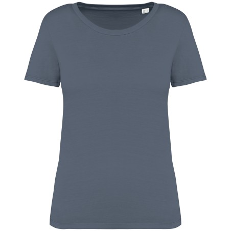 Camiseta ecorresponsable efecto lavado mujer